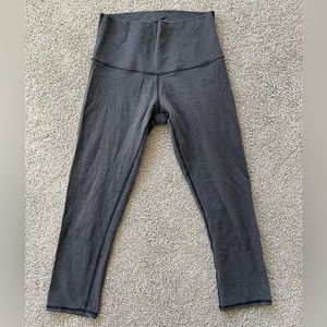 Lululemon charcoal/heathered gray yoga pants